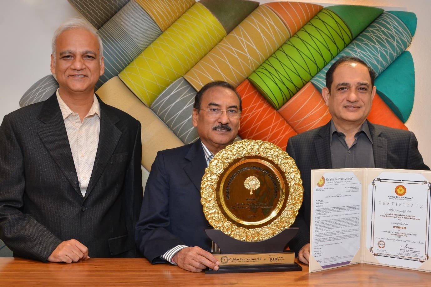 Grasim Industries Limited, Birla Cellulose, Pulp & Fibre Business Wins Golden Peacock Global Award for Sustainability 2020
