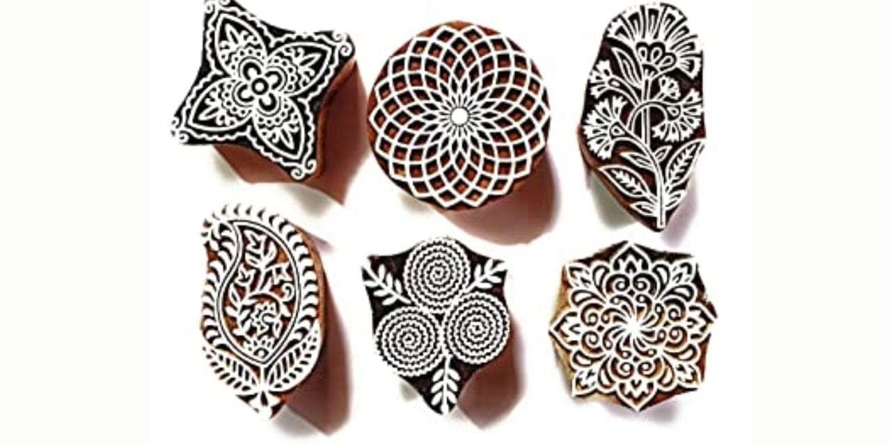 Wooden Printing Blocks for Printing on Fabric