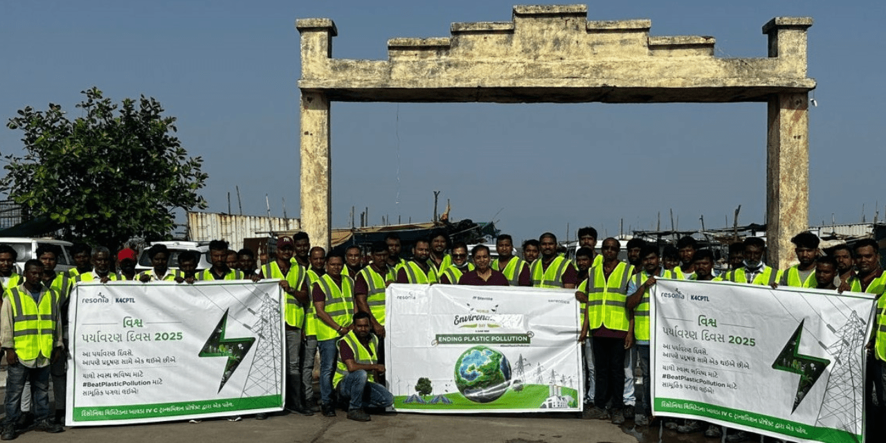 Resonia Cleans 907 kg Waste from Ubharat Beach on Environment Day