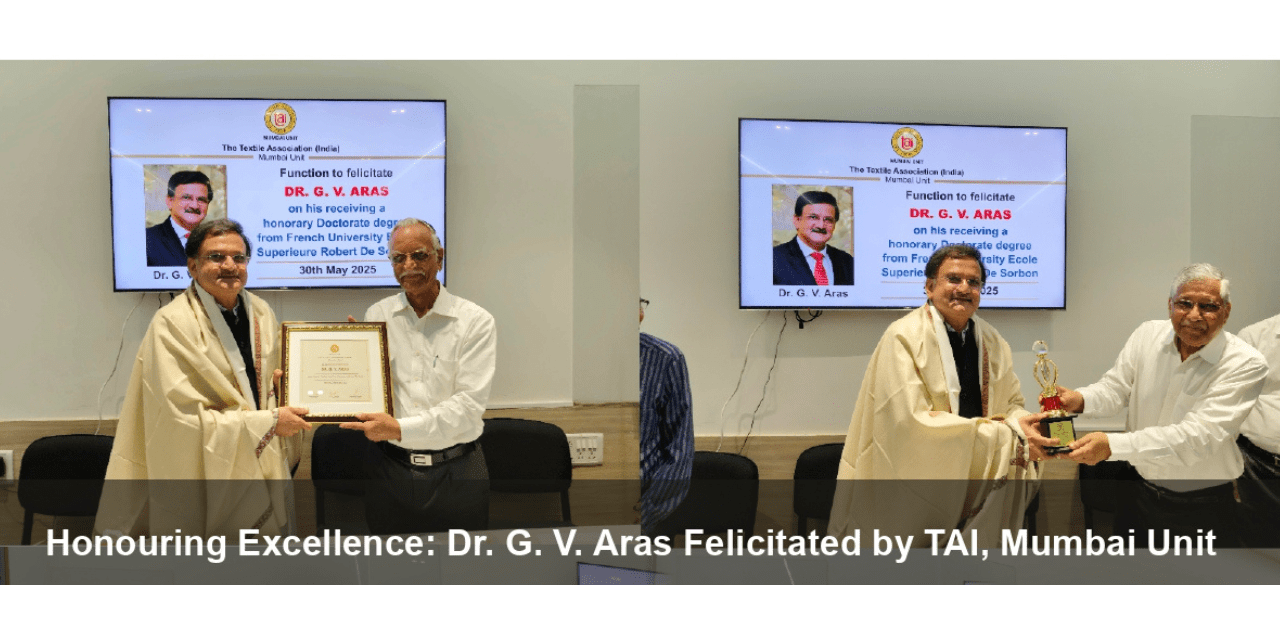 Dr. G. V. Aras Honoured by TAI Mumbai for Lifelong Service